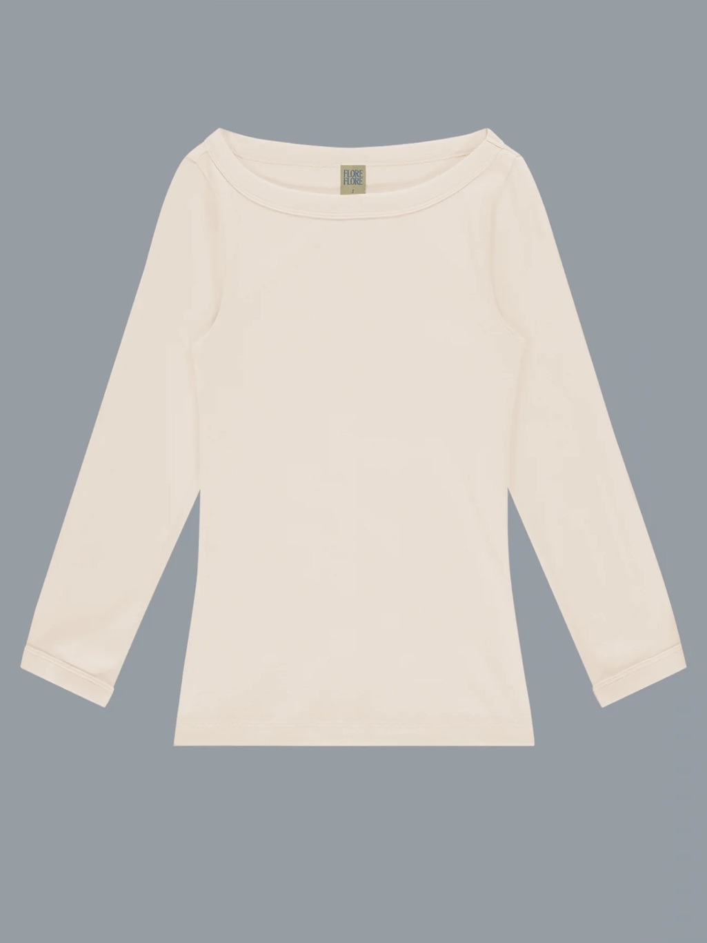 Flore Flore Medium Steffi Tee Boatneck Off White/Cream — image 2 of 7